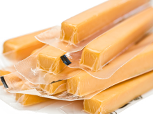 Individually packaged cheese sticks